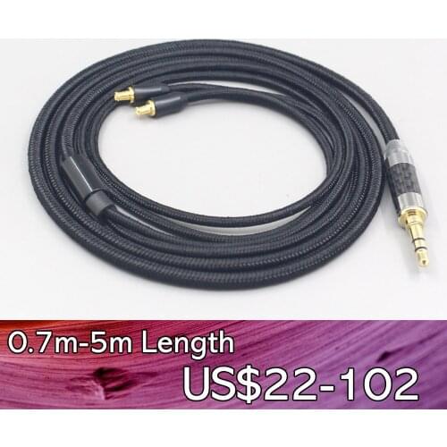 LN00752 2.5mm 4.4mm Super Soft Headphone Nylon OFC Cable For Audio Technica ath-ls400 ls300 ls200 ls70 ls50 e40 e50 e70 312A Ear
