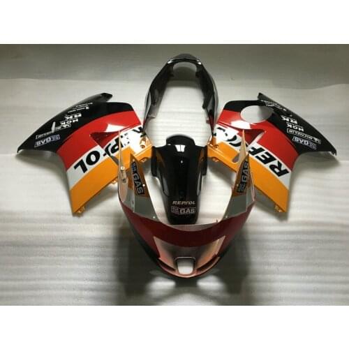 Fairing kit for CBR1100XX 97 00 02 03 07 CBR1100 CBR 1100XX 1997 2000 2003 2007 ABS Red orange black Fairings set ZG16