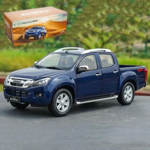 1:18 Scale Diecast Alloy Metal Isuzu D-MAX J Pickup Truck Transporter Car Model Toys Collectblem Ornaments Display Souvenir Gift