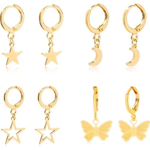 MinduoYK Women's Gold Earrings