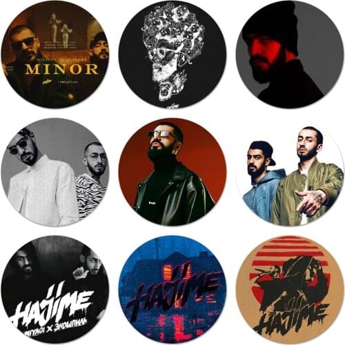 Miyagi & Andy Panda Badge Brooch Pin Accessories For Clothes Backpack Decoration gift 58mm