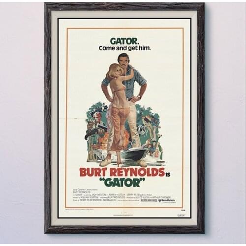 N105 GATOR Vintage Classic Movie Wall Silk Cloth HD Poster Art Home Decoration Gift