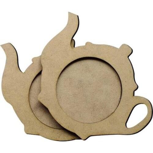 Teapot Cup Six Wooden Object Code: b2 paintable decorative objects декоративные предметы под роспись