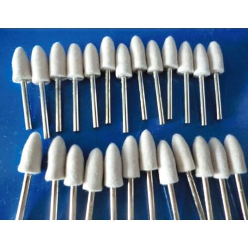 6mm shank Conical Shape Wool felt grinding head mounted point dremel rotary tool accessories 50PCS
