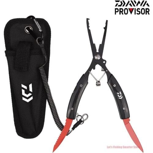 New Portable Folding DAIWA Fishing Pliers Stainless Steel Scissors Line Cutter Remove Hook DAIWA Fishing Tools Pliers