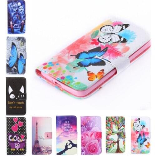New two side Painted wallet Phone cover Rose Flower Tower pattern Flip Leather Case For apple iPhone 6 Plus for iPhone 6s Plus