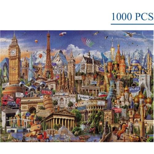 1000 Puzzles Piece Painting Landscape Theme Adult Children Puzzle Best Holiday Gift Toy For Kid Pattern Jigsaw Puzzle