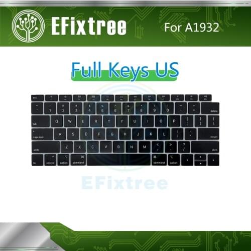 Full New Original For Macbook Air Retina 13" 13.3" A1932 Keyboard US USA English Keys Key Cap Keycap MRE82 EMC 3184 Late 2018