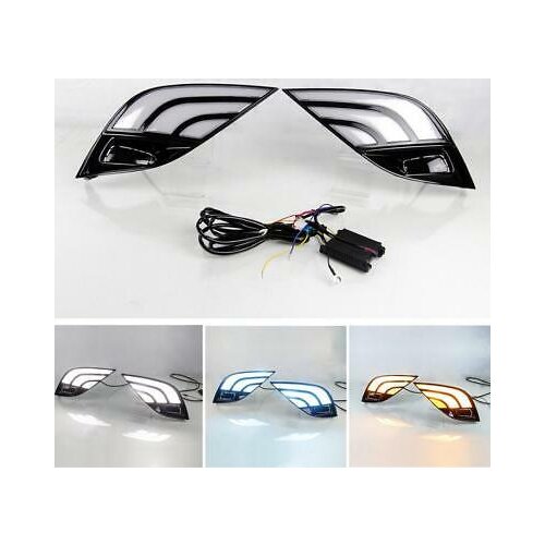3 Color LED Fog light DRL Daytime Running Light for Toyota Camry SE XSE 18 - 19