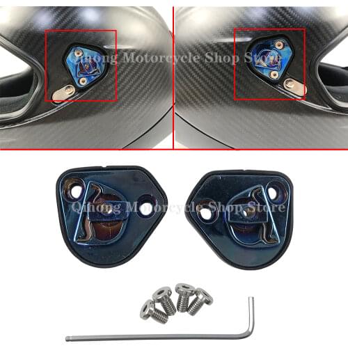 Pair Motorcycle Helmet Visor Shield Gear Base Plate Lens Holder For AGV Pista GPR GP RR Corsa R RACE 3 Helmet Accessories