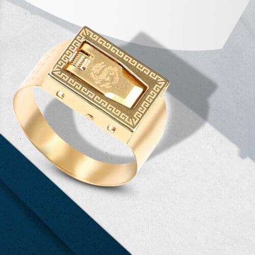 Women Rings Stainless Steel Jewelry Rings Innovative Defense Jewelry Fashion Supplies Wolf Women Jewelry Self-defense Security