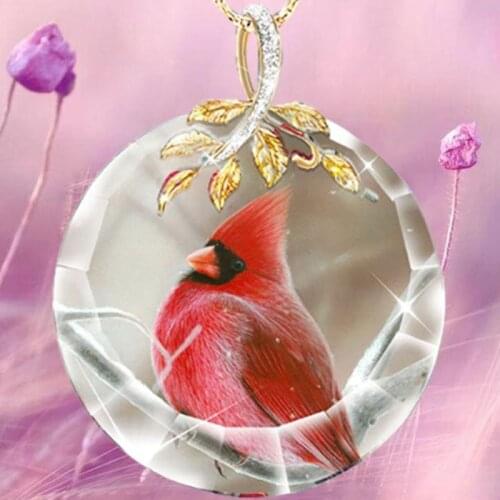 Fashion Creativity Necklace for Women Vintage Wholesale Accessories for Women Aesthetic Cardinals Personality Pendant Necklace