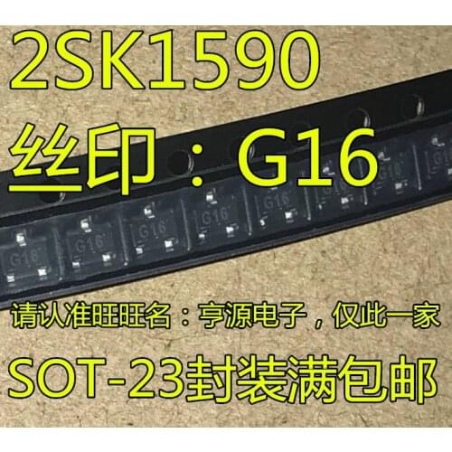 10PCS 2SK1590 K1590 :G16 MOS N SOT-23