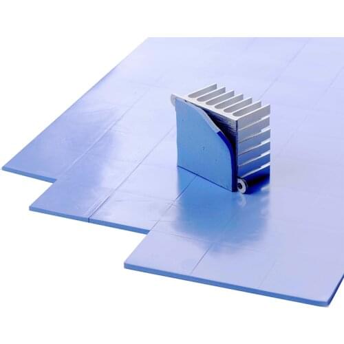 100pcs 10mmx10mmx1mm GPU Northbridge IC LED Chipset Heatsink Cooling Conductive Silicone Thermal Pad,10x10x1mm with 3.2W/mK