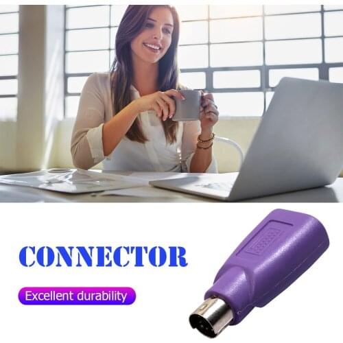 2/5pcs PS2 Male to USB Female Adapter Computer Mouse Keyboard Converter Computer Mouse Keyboard Converter