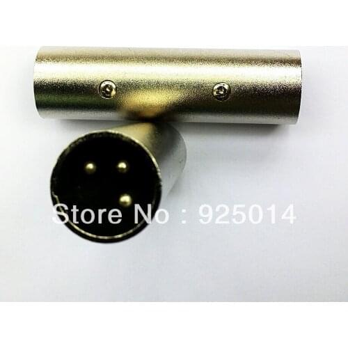 2 PCS/SET 3 PIN XLR Male to Male Microphone Power Adapter / 3 Pin XLR Male to 3 Pin XLR Male Plug
