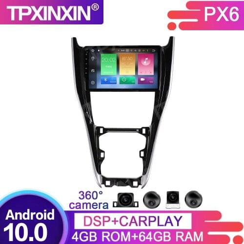 4+64G Android 10.0 For Toyota Harrier 2010-2017 Car Multimedia Player GPS Navigation Headunit Radio Audio Stereo Tape Recorder