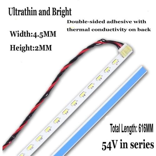 Free Shipping!! 1PC New Original LED Backlight Strip 616MM*7MM For 27inch 28inch LCD Monitor