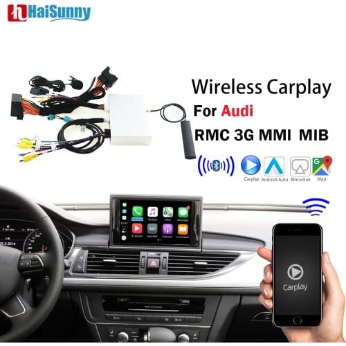 Wireless Carplay For Audi A1 A3 A4 A5 A6 A7 A8 Q3 Q5 Q7 C6 MMI RMC 2010-2018 GPS Navi Retrofit Car play Android Auto Mirrorlink