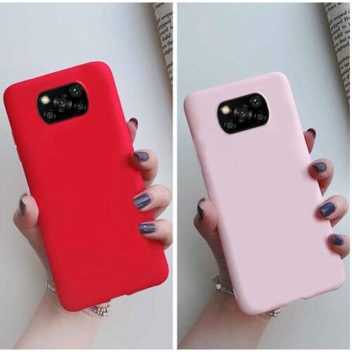 For Xiaomi POCO X3 NFC Case on POCO X3 NFC Bumper TPU Back Phone Silicone Soft Cover Case For Xiaomi POCO X3 X 3 NFC 6.67" Cases