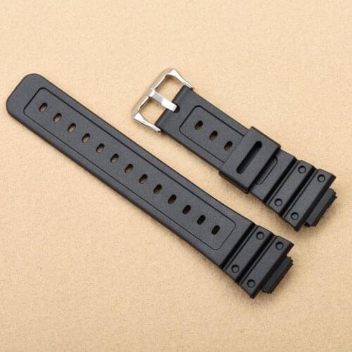 Black Men Silicone Strap Buckle for Casio G-shock Resin strap Series GW-5600 DW5600 DW-6900 GW-M5610 Rubber Sports strap 16mm