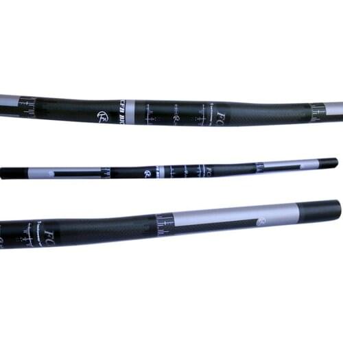 FCFB carbon handlebar BMX full carbon fiber flat handlebar 25.4*460/480/500/520/540/560-720mm cycling parts bicycle bike parts