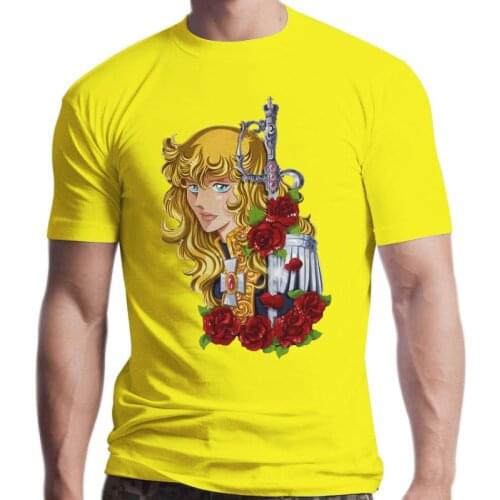 New Men tshirt Short sleeve Rose Of Versailles O neck Women t-shirt