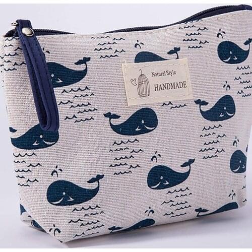 Cotton And Linen Large-Capacity Cosmetic Bag Multi-function Travel Cosmetic Bag Stylish And Exquisite Home Travel Storage Bag