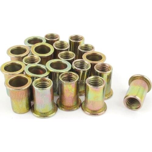 M3-M12 Flat Head Metric Steel Blind Insert Rivet Nuts Flat Head