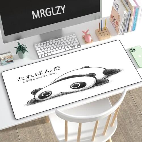 MRGLZY 40X90/30X80CM Multi-size Gaming Peripheral Cute Black White LargeMouse Pad Computer Accessories MousePad Keyboard DeskMat