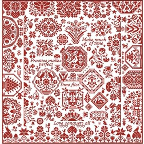 11/14/16/18/22/25/28ct Jigsaw Garden Time flies patterns Counted Cross Stitch Cross Stitch Kits Embroidery Needlework Sets