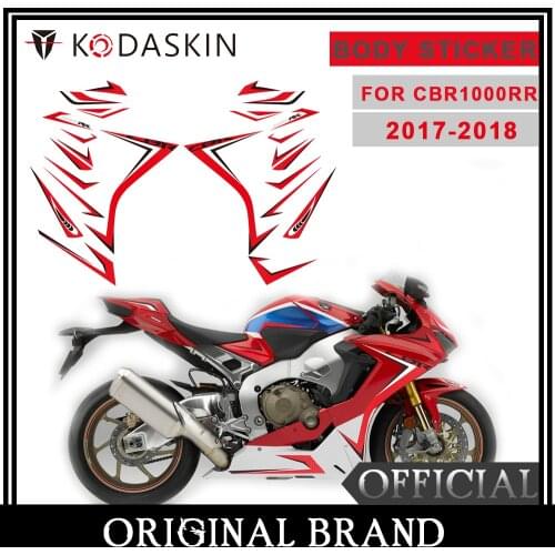 KODASKIN Motorcycle 2D Fairing Emblem Sticker Decal Fairing Protection Sticker for Honda CBR1000RR 2017 2018 cbr 1000rr