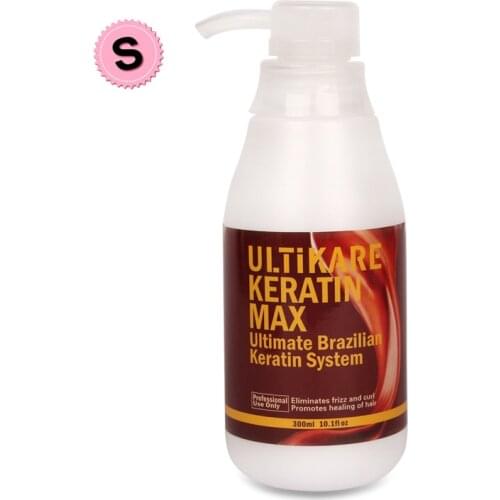 Ultikare Cheaper 300ml Brazilian Chocolate Smell 8% Keratin Treatment Repair Damaged Hair & straighten Hair Free Shipping