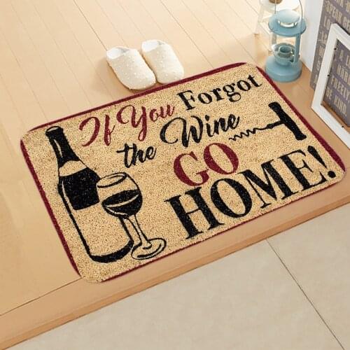 New Letter Printed Welcome Floor Mats Bathroom Kitchen Carpets Doormats Funny Floor Mat for Living Room Anti-Slip 40*60cm