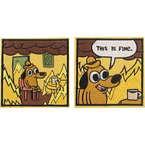 ZF908 1pcs Cute Dog Iron On Applique For T-shirt Jacket Cool Airplane Embroidered Patches Diy Clothing Bag Badges Accessories