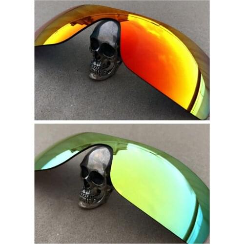 Firtox True Polarized Enhanced Replacement Lenses for-Oakley Batwolf OO9101 Sunglass (Lens Only) - Red+Gold