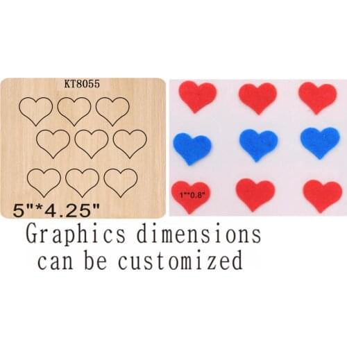 Heart-shaped cutting dies 2019 new die cut &wooden dies Suitable for common die cutting machines on the market