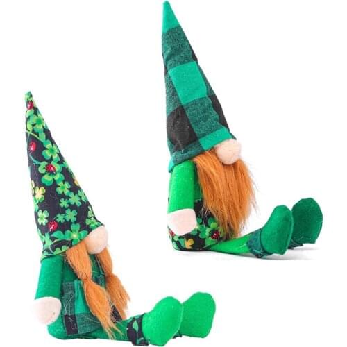 Swedish Gnome Patricks Day Stuffed Gnome Plush Doll Swedish Nisse for Saint