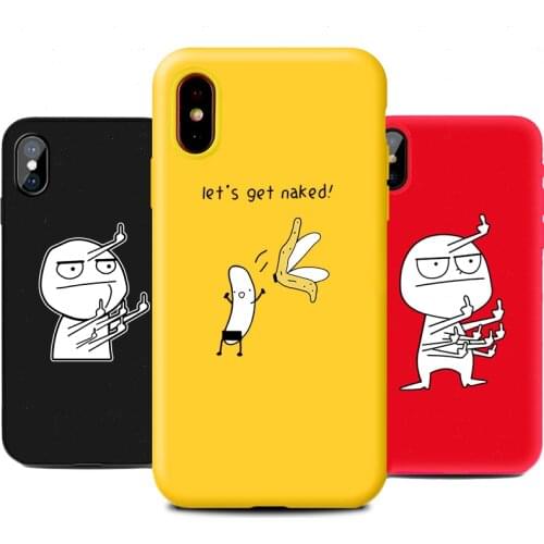 Cartoon TPU Silicone Phone Case for IPhone 12 SE 11 Pro X XS MAX XR 8 7 6s Plus Funny Personalized Cases Back Cover Accessories