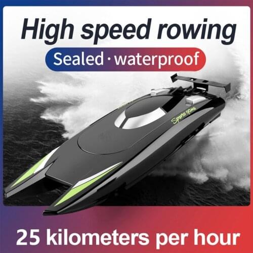 2.4GHz RC Racing Boat High Speed Electric 25KM/H Remote Controlled Speedboat Distance Fast Ship Fishing Boat Gift Water Toys