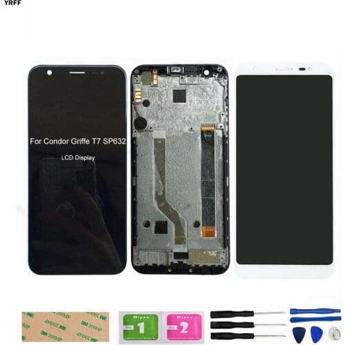 SP632 LCD For Condor Griffe T7 SP632 lcd Display Touch Screen Digitizer Assembly Repair parts 100% Test Free Shipping