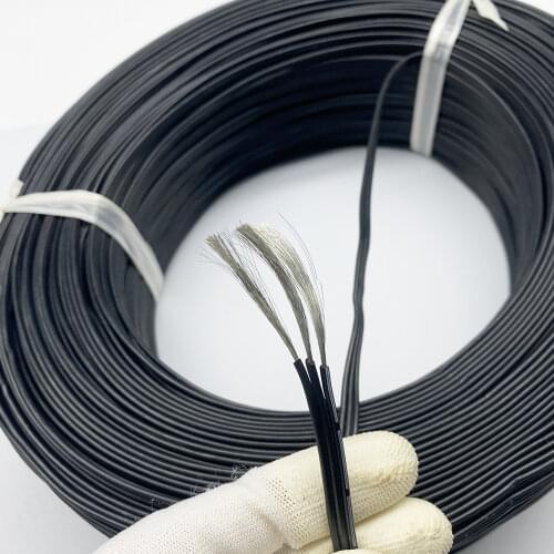 26AWG 3P 4P 8P Special Soft High Temperature Silicone Cable Soft Parallel Wire Black White Tinned Copper Wire Flexible Line 10M