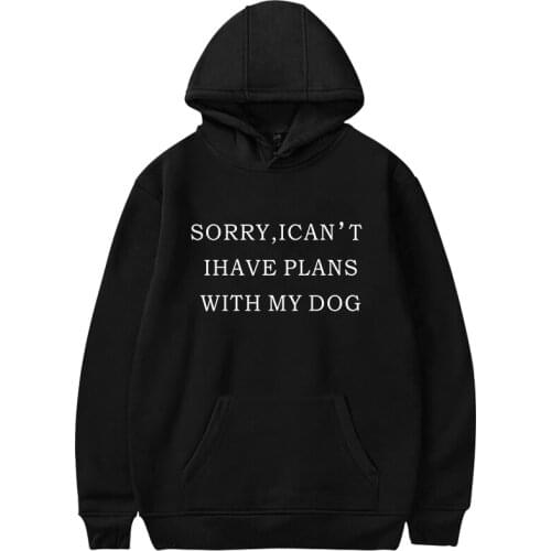 New Fashion Letter Print Hoodie Streetwear Harajuku Hip Hop Hoodies Sweatshirts Pullovers Dropshipping Dog Lover Accessories