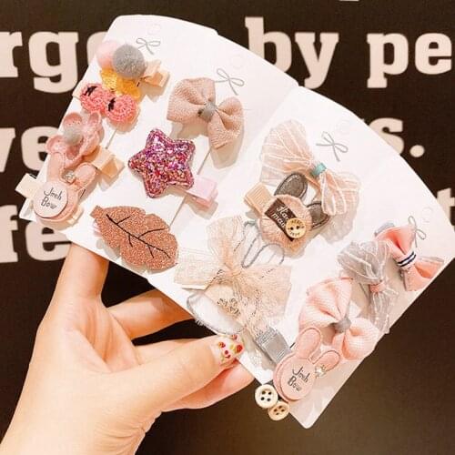 Korea Kawaii Princess Cartoon Hairpins Girls Kids Hair Clips Pin Barrettes Accessories For Children Hairclip Ornaments Headdress