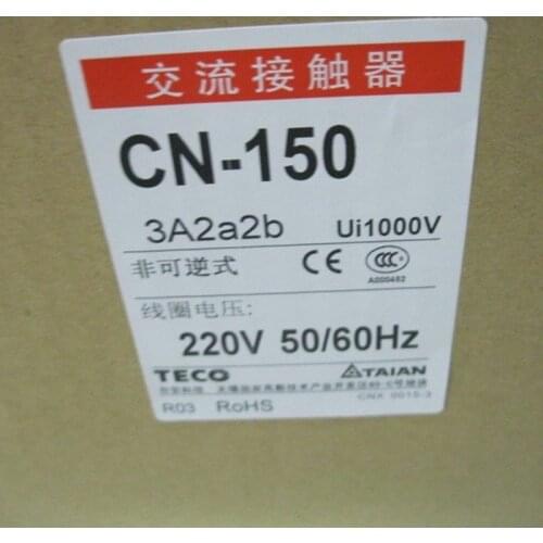 1PC NEW For TECO Contactor CN-150 220VAC free shipping