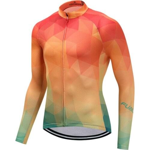 2018 Maillot Ciclismo Outdo Fitness Sportswear MTB Cycling Jersey Bycicle Cycling Clothing Mens Bike Jacket FU09 XS-3XL