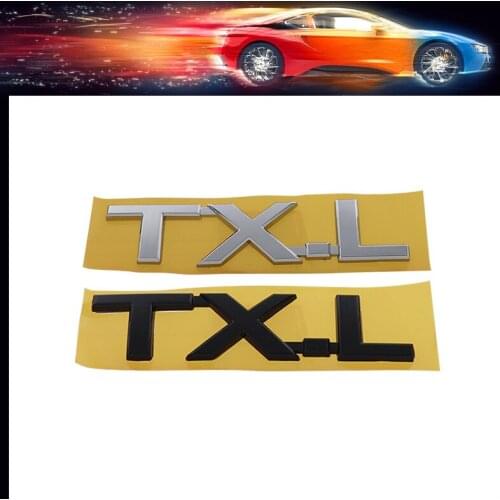 3D Premium TX-L TXL car Engine Hood Fender trunk Rear Bonnet Nameplate Decal Emblem Badge Sticker for Land Cruiser Prado Tundra