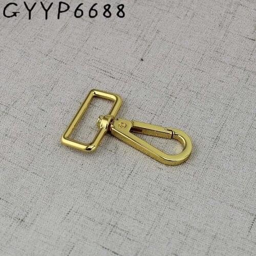 4pcs 16mm 38mm Fashion Deep gold hook webbing trigger snap hook swivel clasp lobster claws swivel hooks hard Clasp