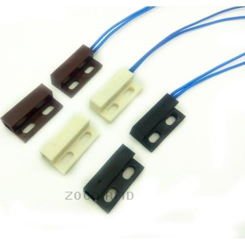 5pcs/lot NO type AC110-AV220V Wired Door Window Sensor Magnetic Switch Home Alarm System for cabinet /toilet/ alarm
