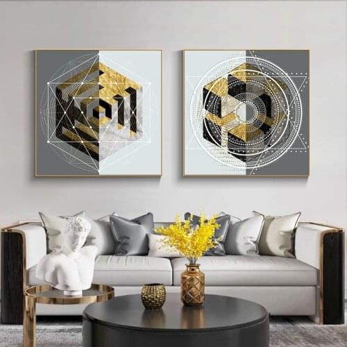 Geometric Abstract Canvas Poster Modern Wall Art Painting Nordic Posters and Prints Wall Pictures for Living room Home Decor